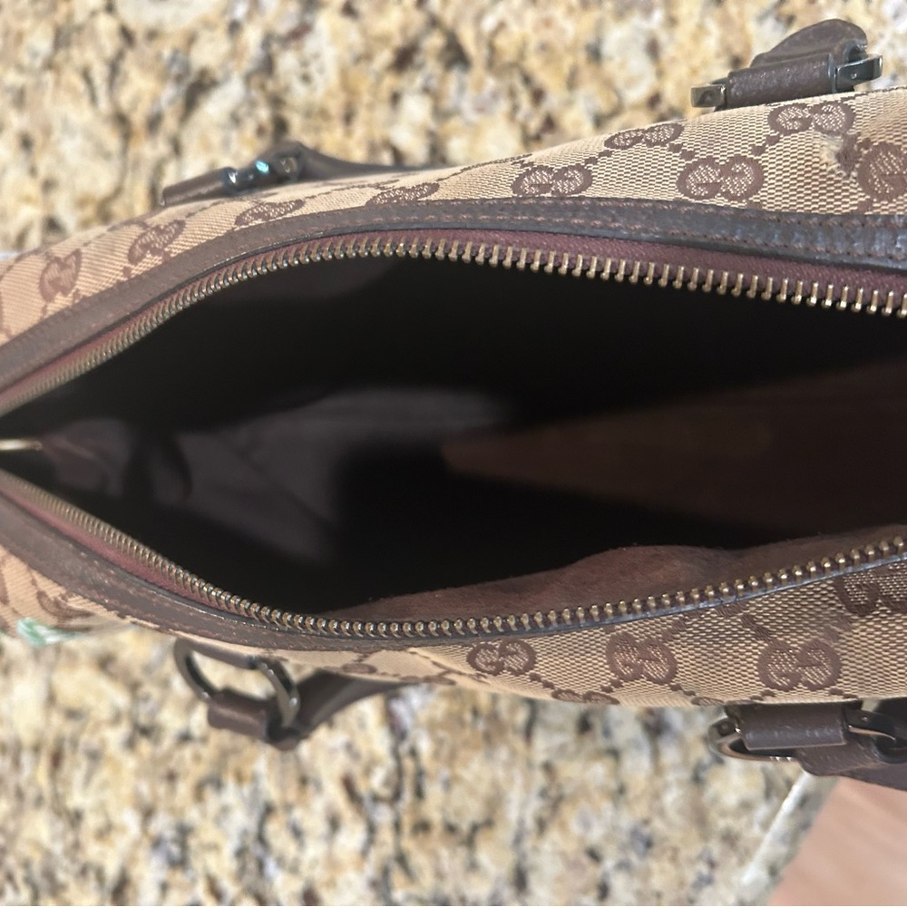 Gucci Brown GG Canvas Floral Print - Picture 8 of 16